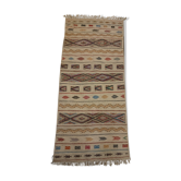 Tapis multicolore fait à la main en laine 160x90cm