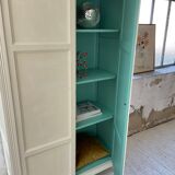 White and green cutter cabinet