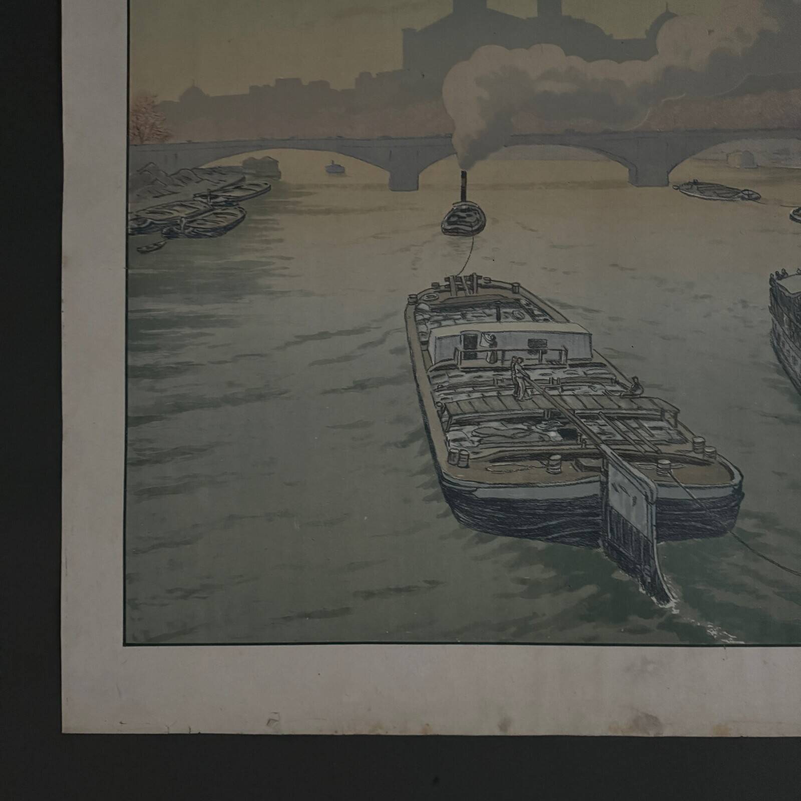 Lithograph on Chinese paper by Henri Rivière The Trocadéro