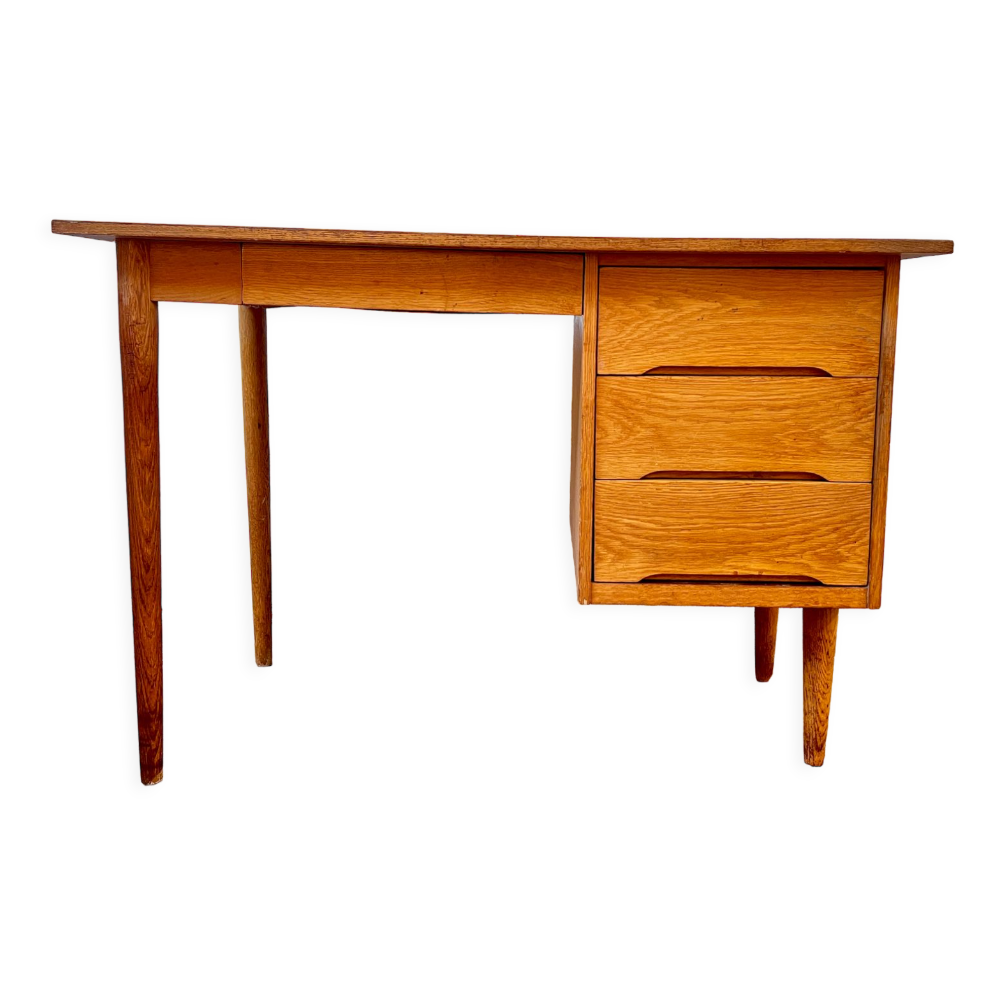Scandinavian oak desk 1950 1960