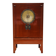 Antique red cabinet with brass details