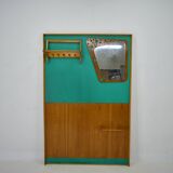 Mid-Century  Wall Mounted Coat Rack Czechoslovakia , 1970's