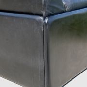 Canapé De Sede DS-76, cuir noir, modulable, Suisse, années 70
