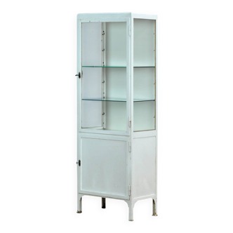 Armoire médicale vintage en fer, années 1950