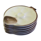 Longwy earthenware oyster plates Copenhagen model