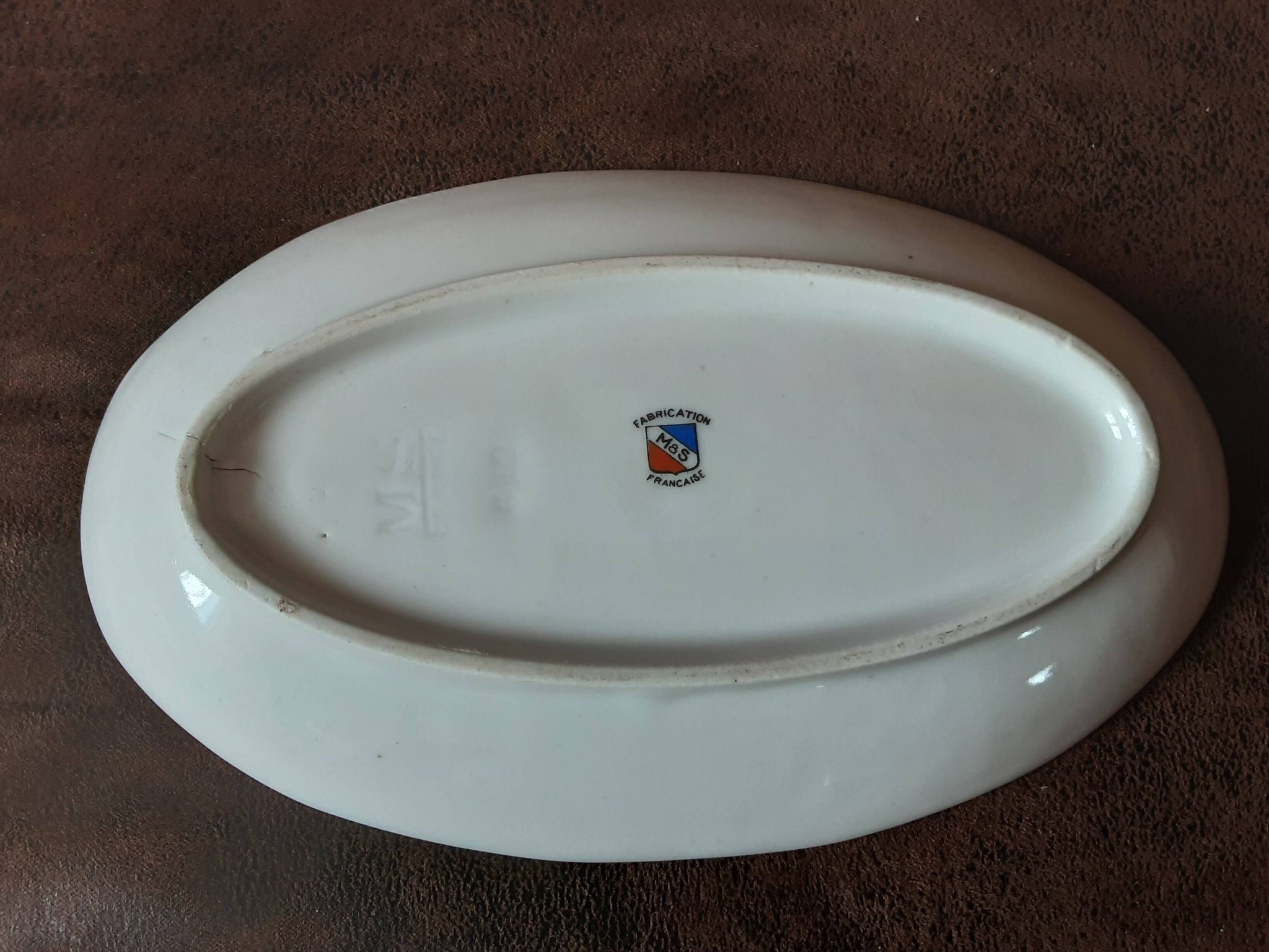 Beurrier M&S. Porcelaine française