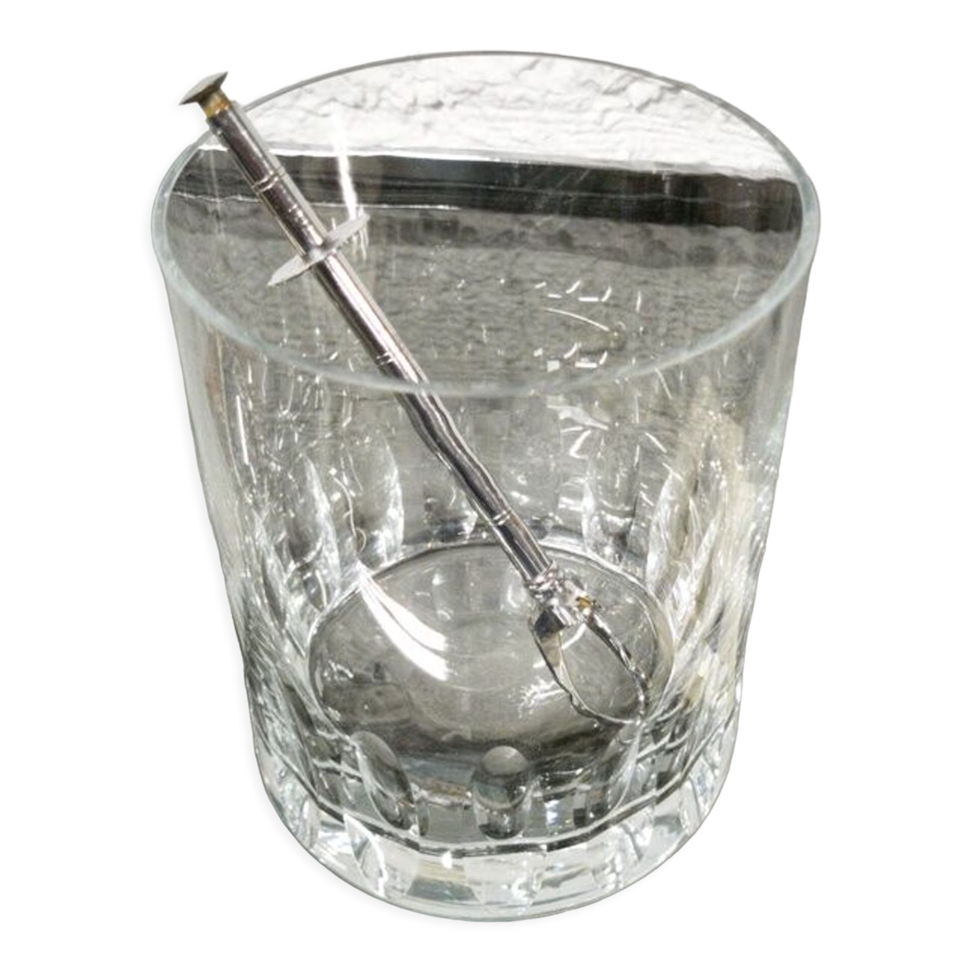 Large crystal ice bucket