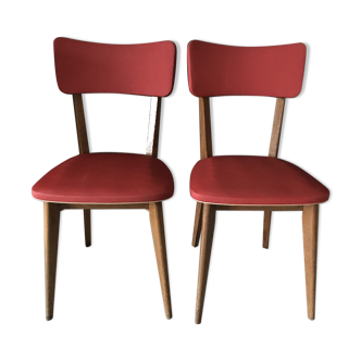 Paire de chaises design vintage