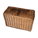 Pannier malle osier ensemble pique-nique