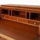 Scandinavian teak secrétaire with sliding tambour