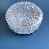 Round ceiling lamp made of molded glass