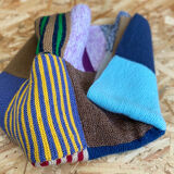 Plaid patchwork en laine