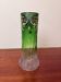 Antique Legras vase – green and transparent with polychrome enamel – Art Nouveau