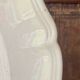 Large antique ivory serving dish from Sarreguemines