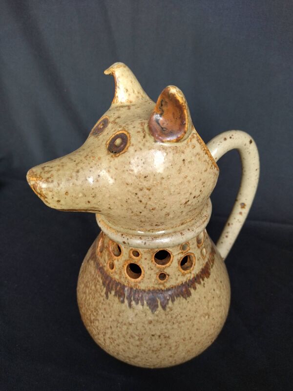 Pichet vintage tête de chien