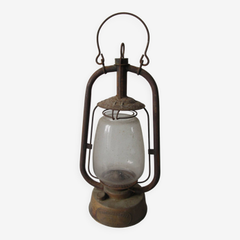 Old storm lamp lantern L'Indispensable Paris brass glass decorative workshop