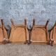 8 Bistro Chairs including 2 Authentic 1950s Solid Beech Luterma Chairs