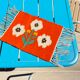 Carpet rolakan in wool decoration tulips 46cm x 25cm