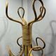 Vintage Italian Bamboo Rattan Coat Stand 1970s
