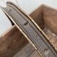 Authentic wooden crate basket with metal handle, old 1950s