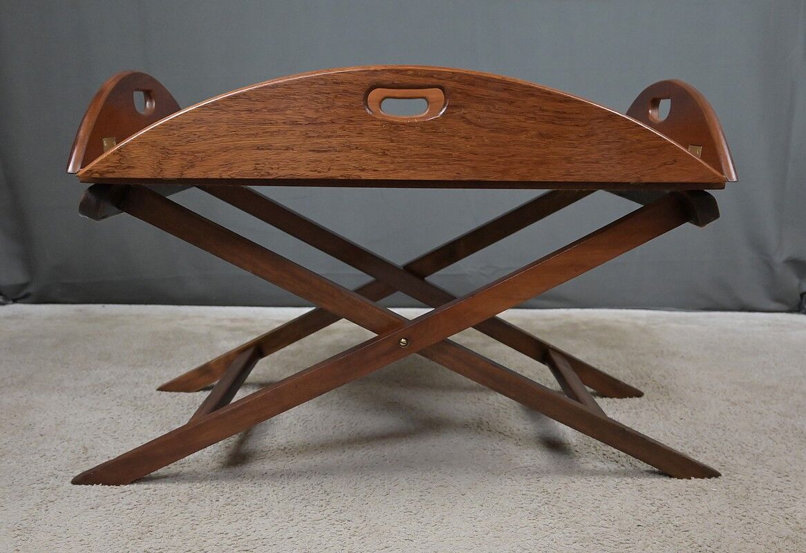 Table de majordome pliante en acajou – 1940
