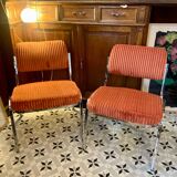 Pair of revalued armchairs