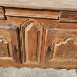 Gros bahut louis xv en chene to restore of the xviii th century
