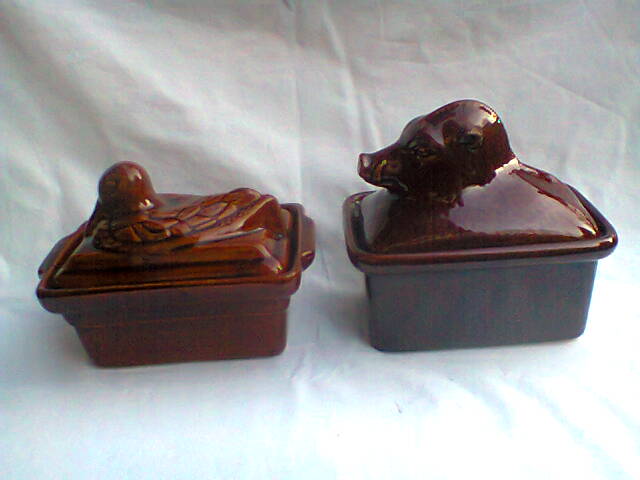 Vintage earthenware terrine