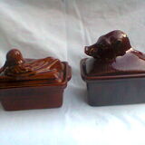 Vintage earthenware terrine