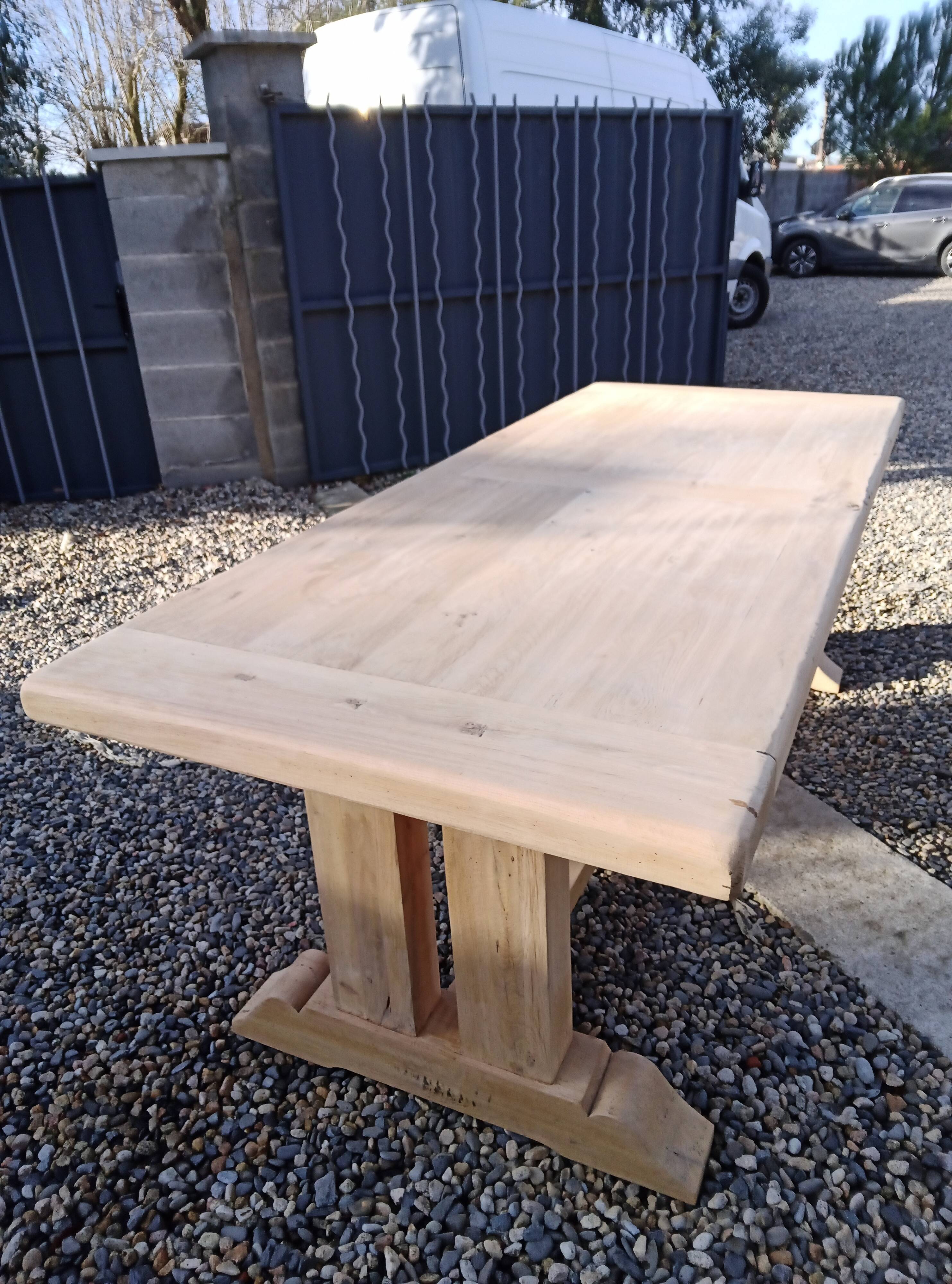 Monastery table made of solid oak.