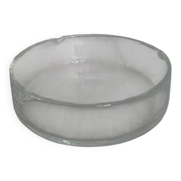 Cendrier ou vide-poche en verre bullé artisanal