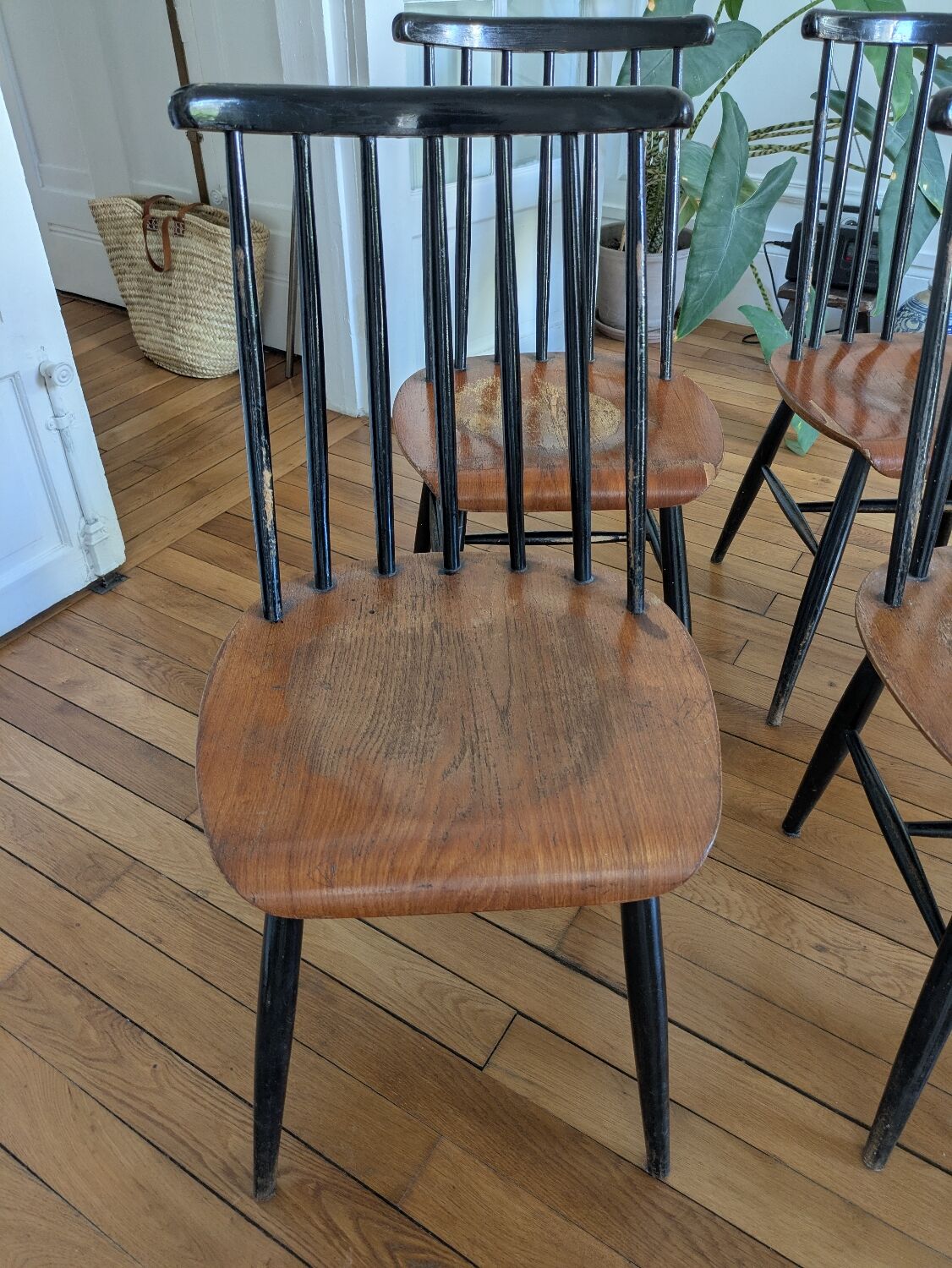 4 Fanette chairs by Ilmari Tapiovaara