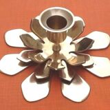 Brass flower candle holder