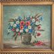 Painting ZIEBOLD Christian, 1910-1990, ref LOTZ HST Tricolor flower bouquet