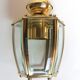 Golden hanging lamp with bevelled glasses