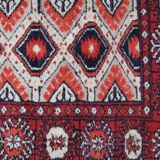 Boukhara-pakistan wool carpet adorned with 5 rows of gel 150 x 92 cm