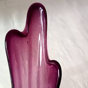 Vintage VASE, Colorful Art Glass Finger Vase, Retro Finger Vase