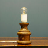 Sygnowana Drewniana Lampa AFAS