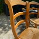 Set de 6 chaises en paille