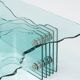 Shell coffee table by Danny Lane for Fiam, glass, 1980s.