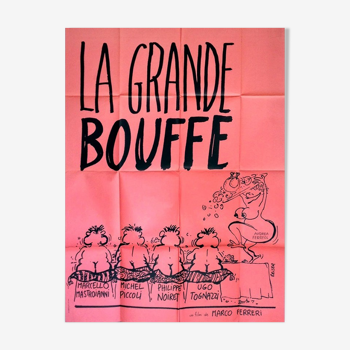 Original poster 1973 la grande bouffe reiser marco ferreri 120x160 cm