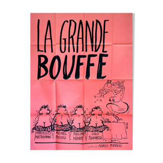 Original poster 1973 la grande bouffe reiser marco ferreri 120x160 cm