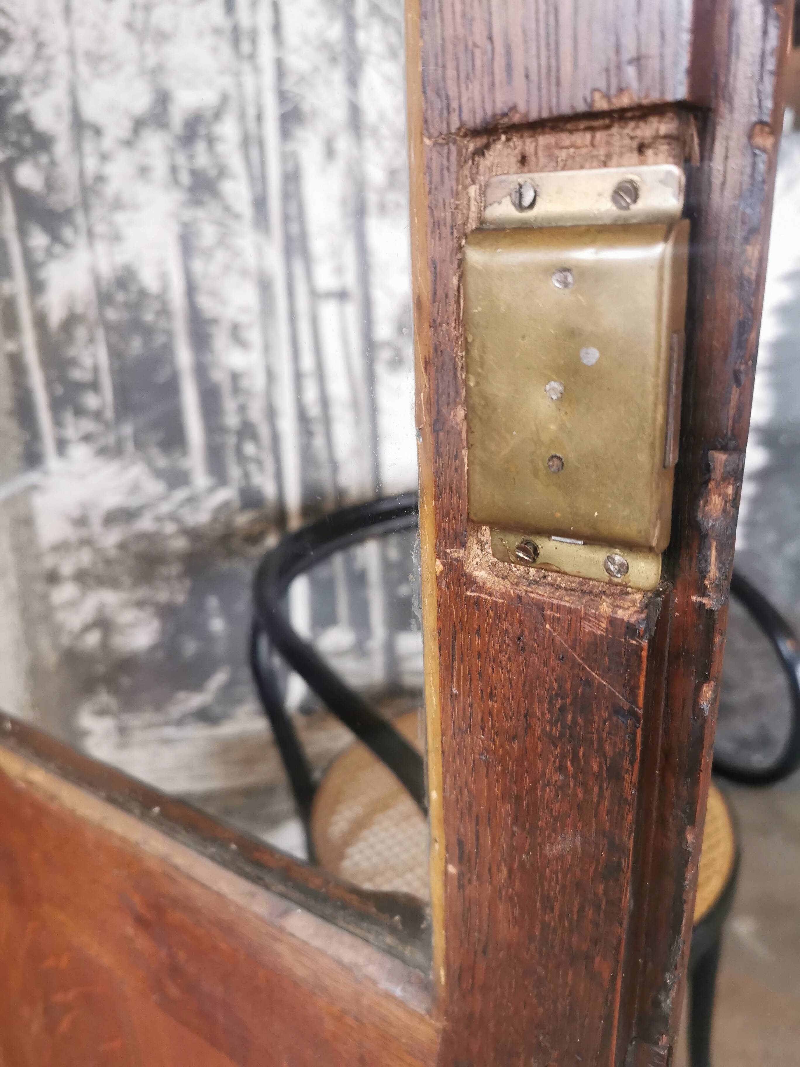Display cabinet, oak bookcase from the 20s