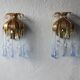 Crystal Wall Lights by Palme & Walter Palwa, 1960s, Set of 2