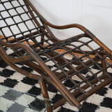 Rattan chaise longue