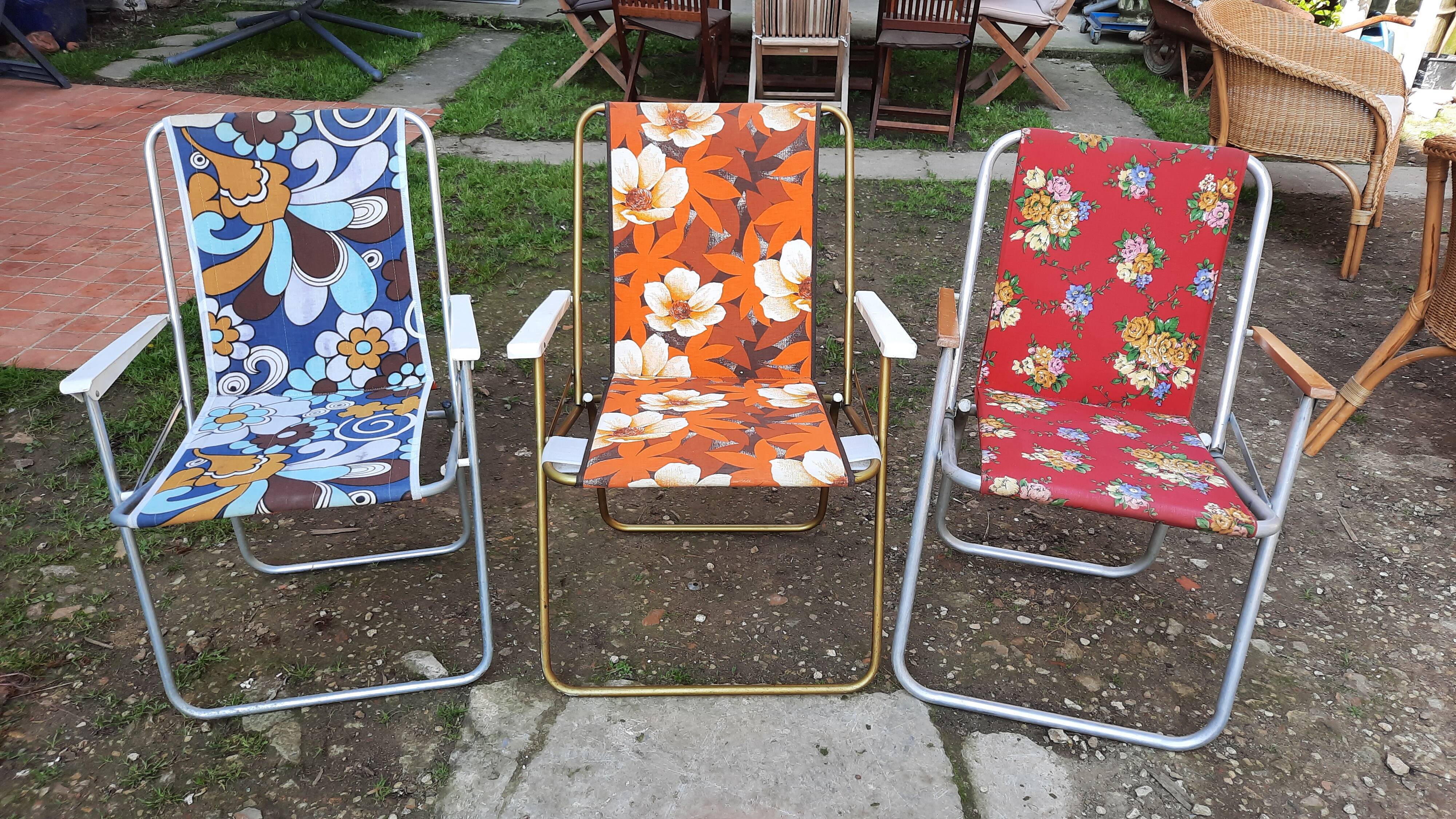 3 camping folding chairs