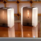 Set of 8 space age plexiglass wall lights - space age wall light 1960