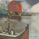 Impressionism Original Oil on Canvas Nordic Scene signed Knut Norman 1896-1977