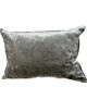 Grey velvet cushion 35x50 cm