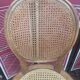 Louis XVI style medallion chairs, canned seat and back